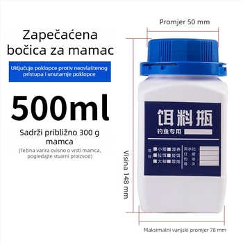 Posuda za mamce sa širokim otvorom, zatvorena, velika zapremina, za kutiju za ribolov, posuda za mamce, ABS plast, UV zaštita
