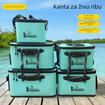 Pojačana kutija za žive ribe i kanta za ribolov, oprema za ribolov, vanjski kontejner za ribu