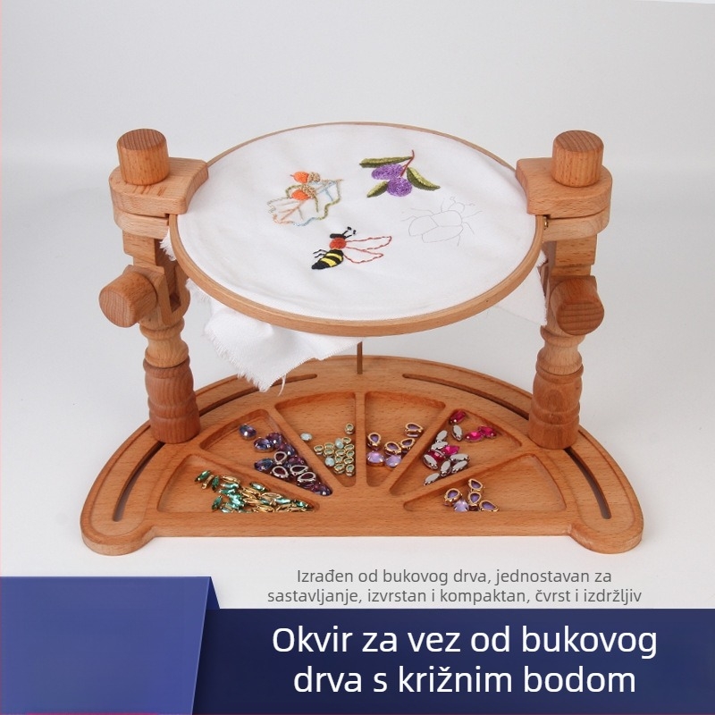 Polumjesečni француски okvir za izradu veza, za križno šivanje i Suzhou vez