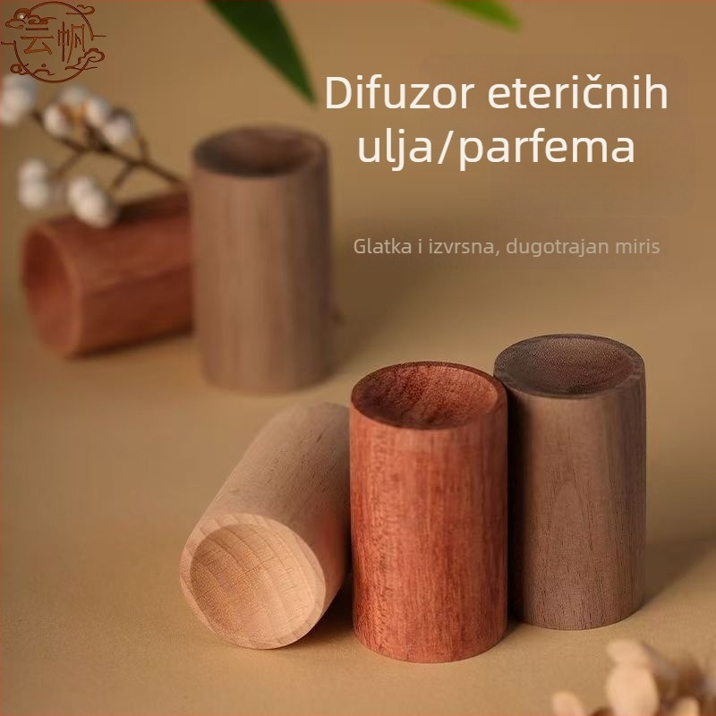 Dreveni difuzor eteričnih ulja, božićni dizajn, za unutarnju upotrebu, cilindričnog oblika, dugotrajan miris, dekorativni predmet, mali dar.