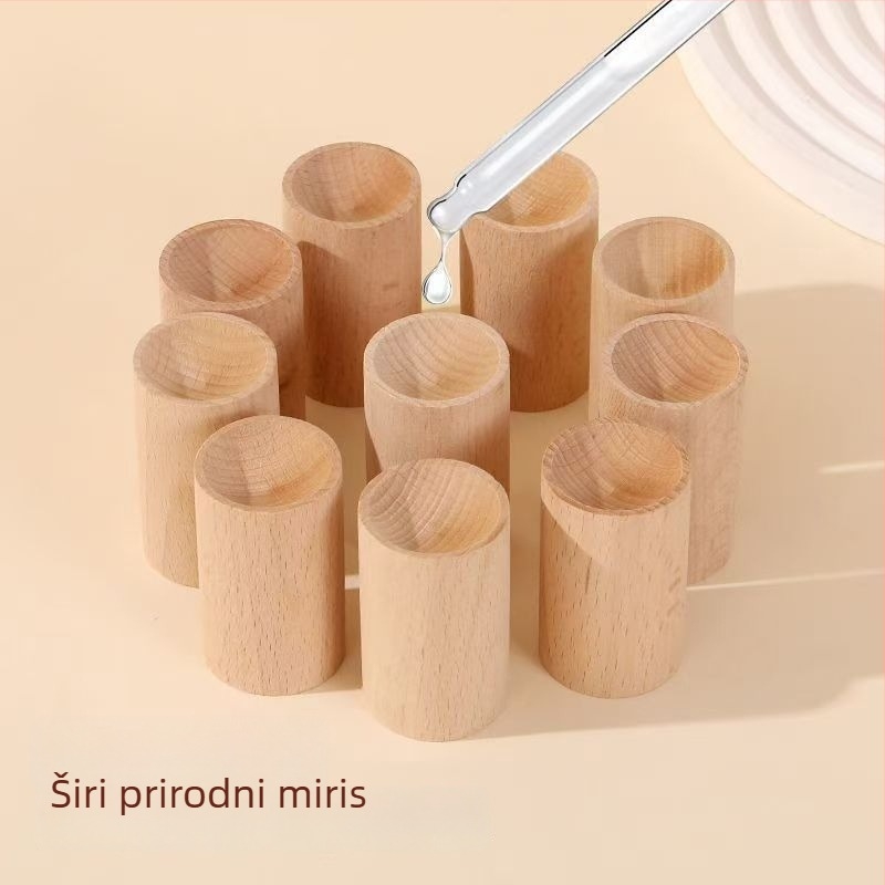 Dreveni difuzor eteričnih ulja, božićni dizajn, za unutarnju upotrebu, cilindričnog oblika, dugotrajan miris, dekorativni predmet, mali dar.