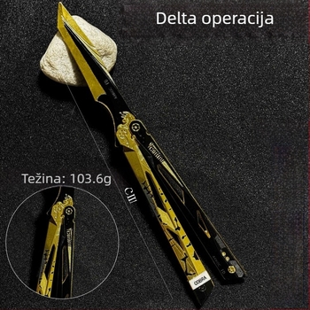 Delta Force Mercy Knife — metalni leptir nož, ukrasni model