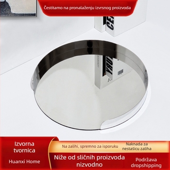 Okrugli tanjur za voće od nehrđajućeg čelika, dekor za dnevni boravak