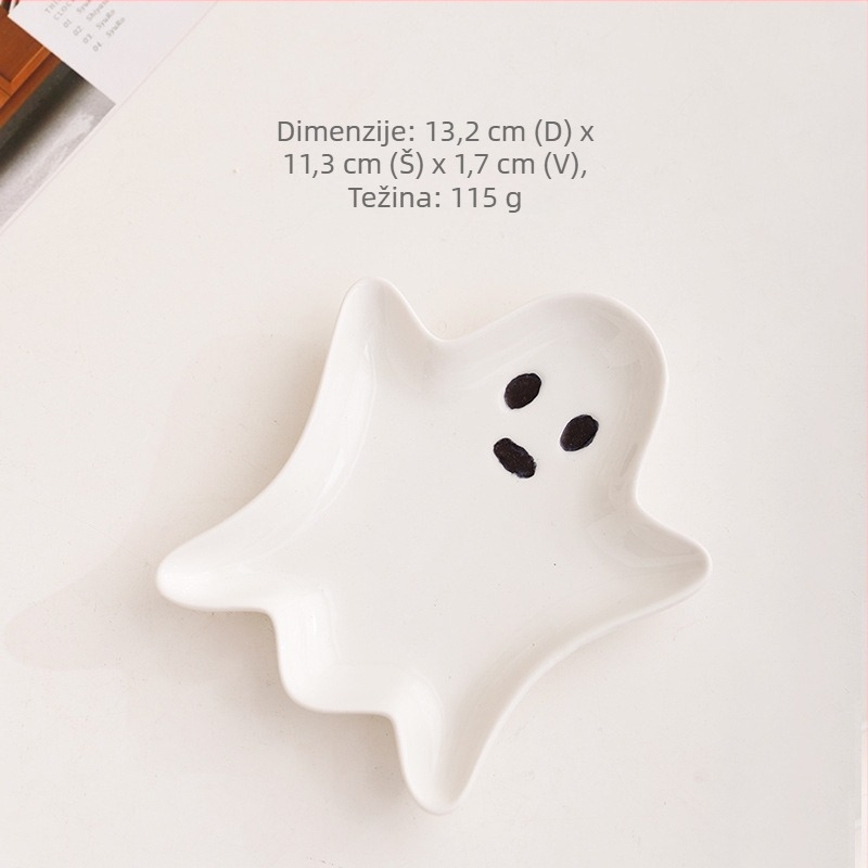 Ghost Creative ISN pladanj za pohranu nakita – sladak keramički izložbeni pladanj