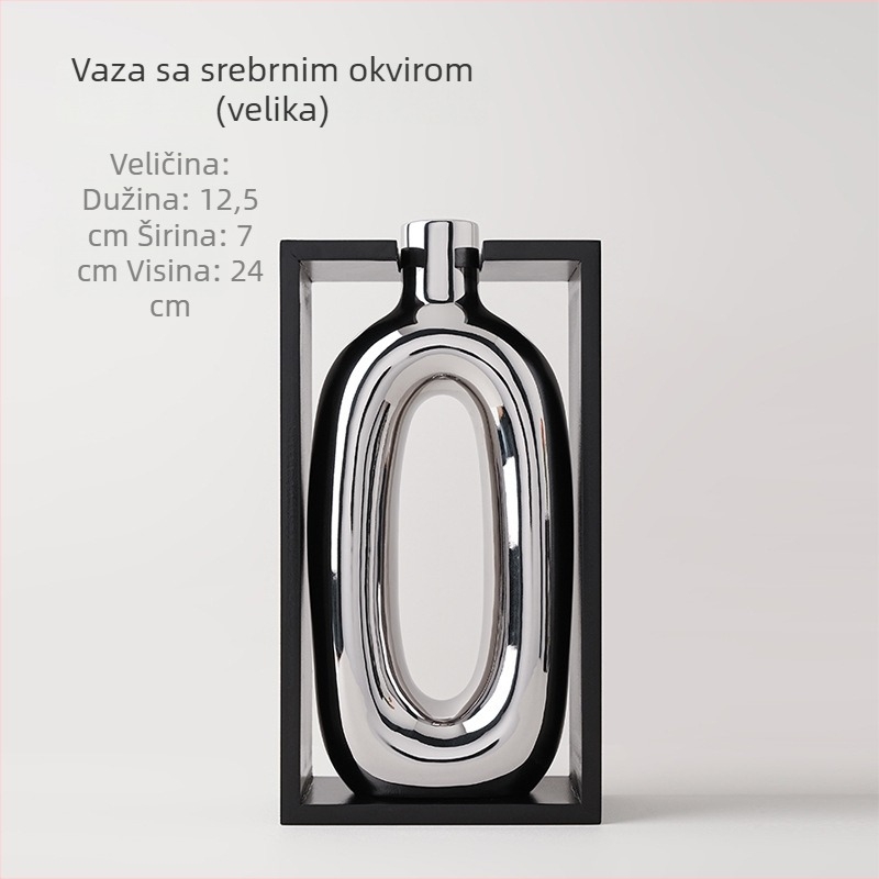Behanmei Moderna Geometrijska Keramička Vaza, Bijeli Porculan, Elegantni Doma Dekor za Dnevni Boravak i Hotelske Interijere
