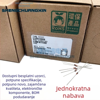 HZ2A1/HZ2A2/2A3 Zener dioda, DO-35 paket, 0.5W, tolerancija 2%, 1.8–2V