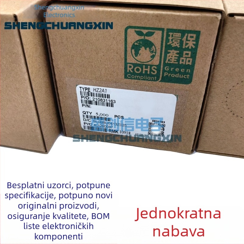 HZ2A1/HZ2A2/2A3 Zener dioda, DO-35 paket, 0.5W, tolerancija 2%, 1.8–2V