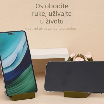 Držač za telefon s motivom japanskog vojnika — prijenosni stolni držač za tablet, višenamjenski dekorativni stalak
