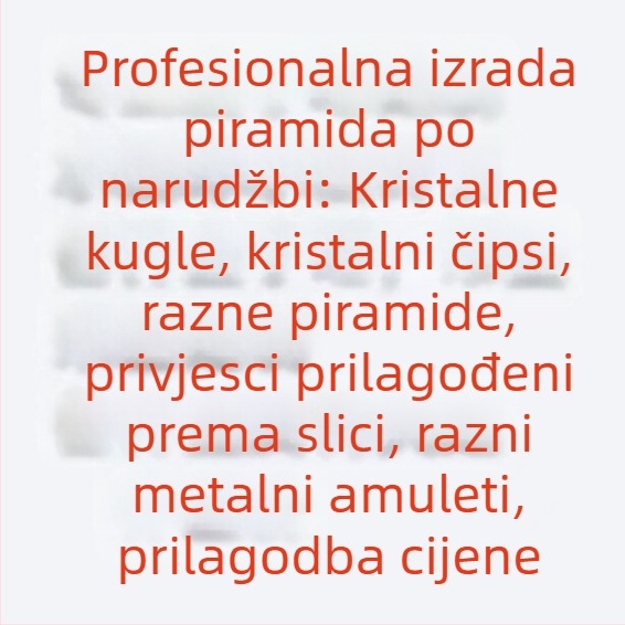 Ukras za stol: piramida od smole s kristalnim zrncima
