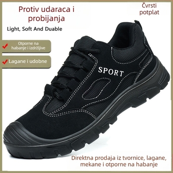 Ljetne cipele za zaštitu na radu s čeličnim prstom, otporne na udarce i proboje, lagane, izdržljive, s čvrstim dnom
