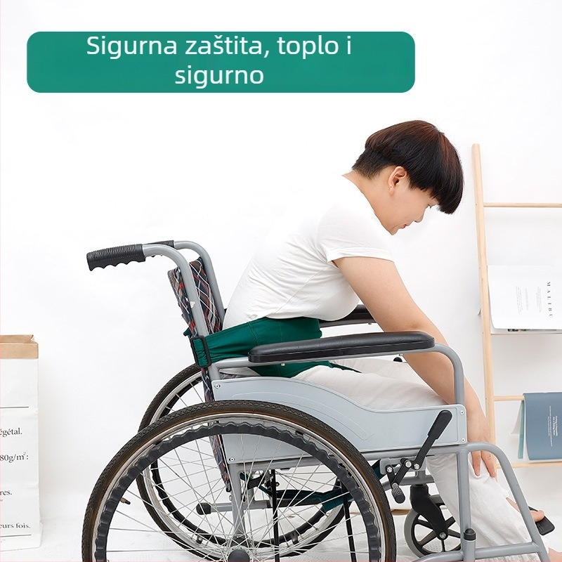 Zaštitni pojas za invalidska kolica za pacijente s demencijom, sprječava prednje naginjanje i padove, pomagala za njegu starijih