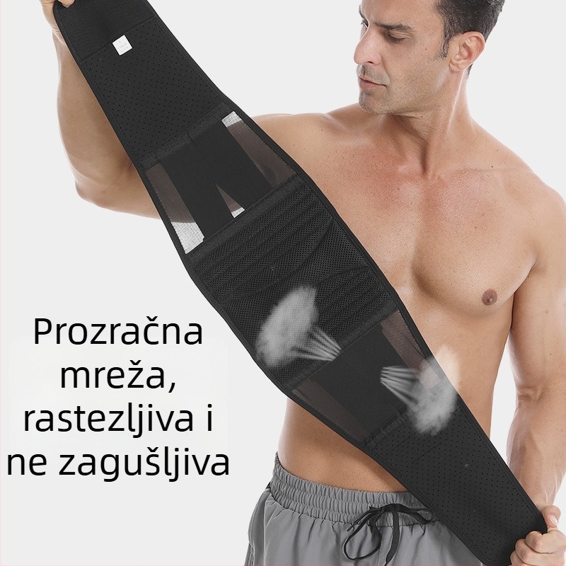 Pojas za zaštitu struka za fitness i sport – pogodan za trčanje i košarku, kompresijski pojas za trbuh
