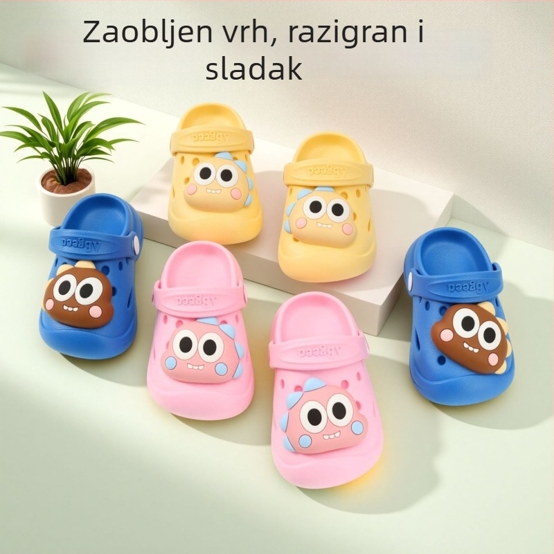 Dječje papuče s crtić dizajnom, unutarnje protuklizne papuče za dom i kupanje