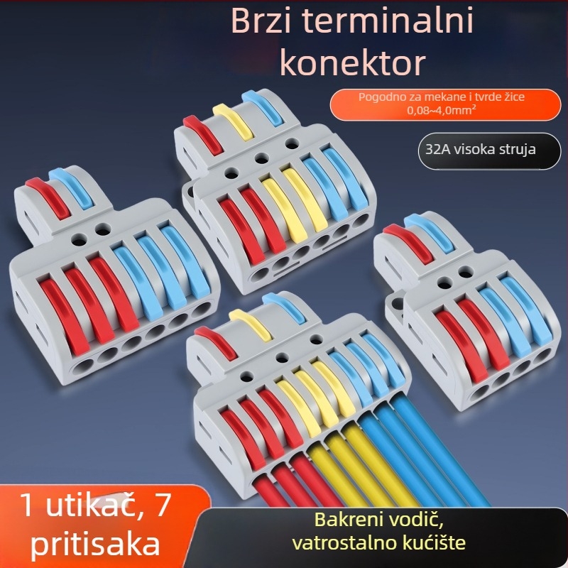 LT serija terminal blok grana, 1 izlaz 2 ili 1 izlaz 3, kabelski spojni konektor plug-in