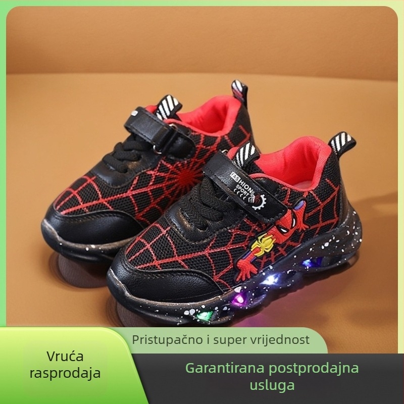 Svjetleće dječje tenisice, unisex, s Velcro remenom