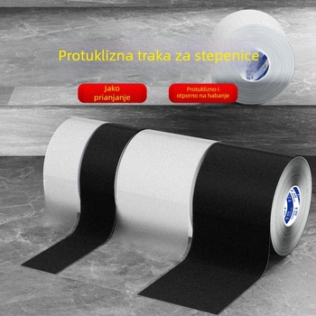 Traka za stepenice s uzorkom liči, anti-slip, samoljepljiva, PEVA guma, duljina 5 m