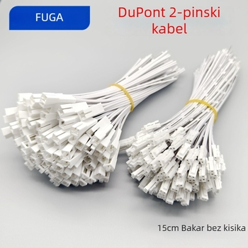 Dupont kabel za LED traku, 15 cm, 2P priključak, muški i ženski spoj za rasvjetu ormarića