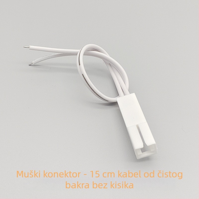 Dupont kabel za LED traku, 15 cm, 2P priključak, muški i ženski spoj za rasvjetu ormarića