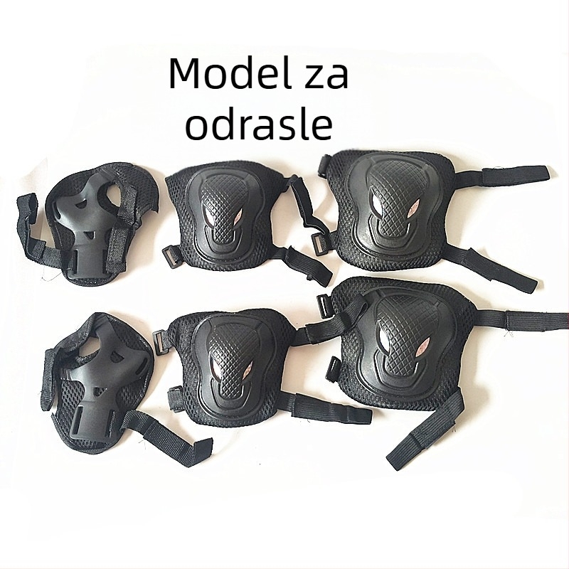 Odrasli Alien zaštitni komplet za biciklizam i skejting — koljena i ostale zaštite, šestodijelni komplet