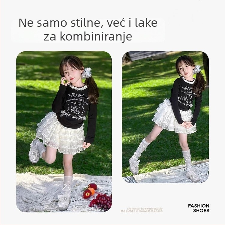 Dječje tenisice za trening za djevojčice, srebrne, proljetna kolekcija 2026, prozračne dječje tenisice