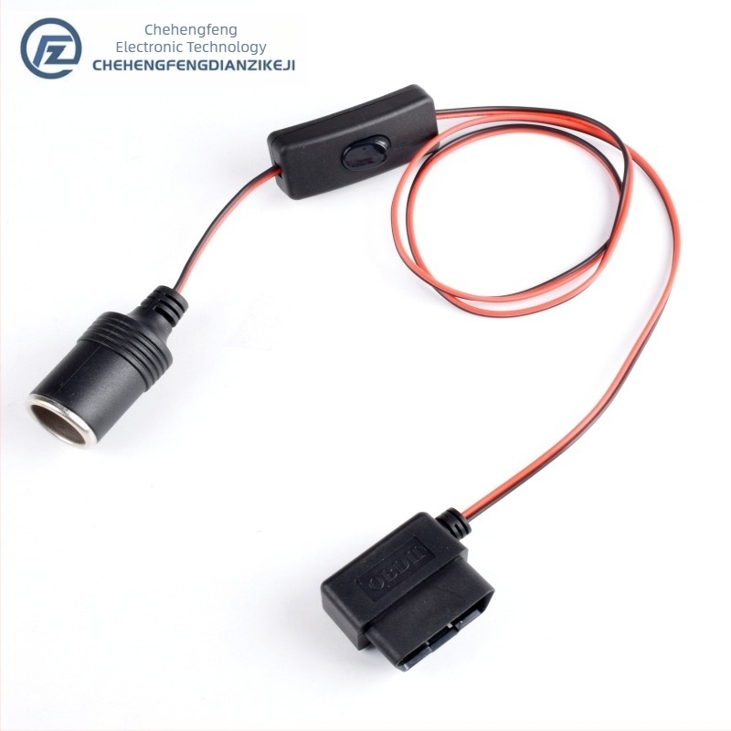 Napajajući kabel za OBD-II auto kameru – DC priključak za upaljač, višefunkcionalan, jednostavna Ugradnja