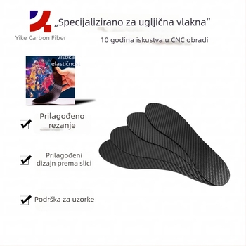 Uložak s karbonskom pločom pune dužine za muškarce i žene, apsorpcija udaraca, visoka elastičnost, anti-torsija, karbonska vlakna, za sportske cipele