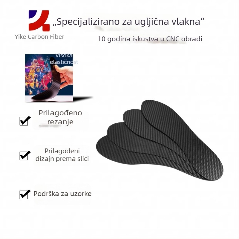 Uložak s karbonskom pločom pune dužine za muškarce i žene, apsorpcija udaraca, visoka elastičnost, anti-torsija, karbonska vlakna, za sportske cipele