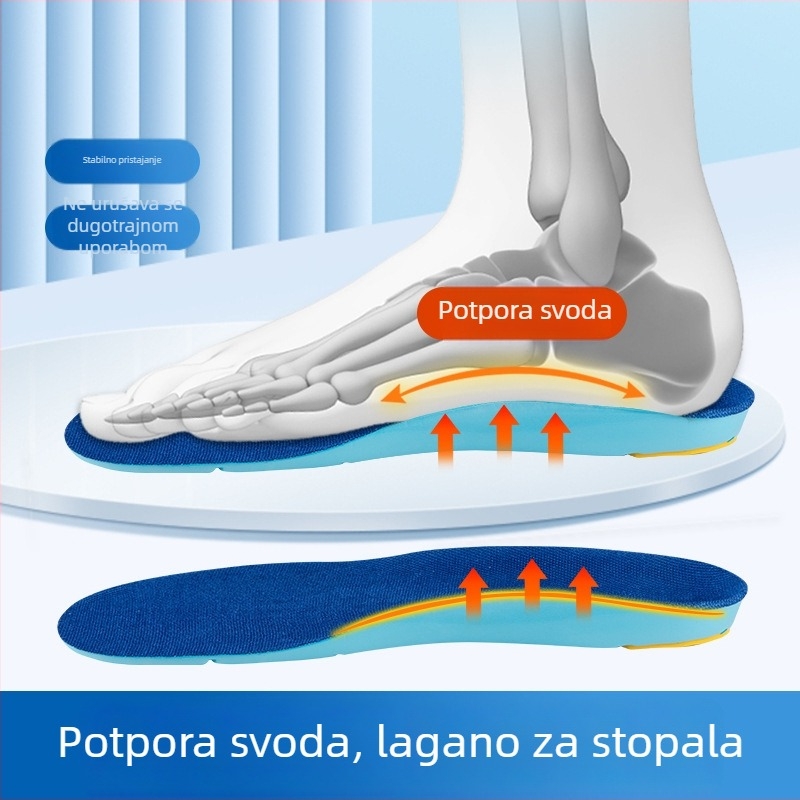 Sportske uloške s potporom luka, deblje za duže stajanje bez umora, masaža, prozračne, upijaju znoj, unisex, za vanjsku upotrebu