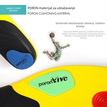 Muške mekane sportske ulošci s Poron arh podrškom – mekani i udobni, upijaju znoj, deodoriraju, ublažavaju udarce, protuklizni, visoko elastični, dišući
