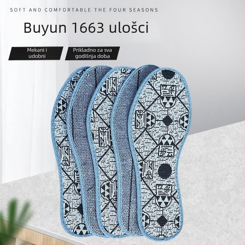Buyun ulošci za obuću četiri sezone – dezodorirajući, prozračni i suhi, mekani pamučni ulošci za muškarce i žene, jednokratni