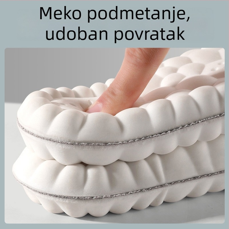 5D antibakterijske sportske uloške s masažom akupunkturnih bodova, ultra mekane, ublažavaju udarce, upijaju znoj