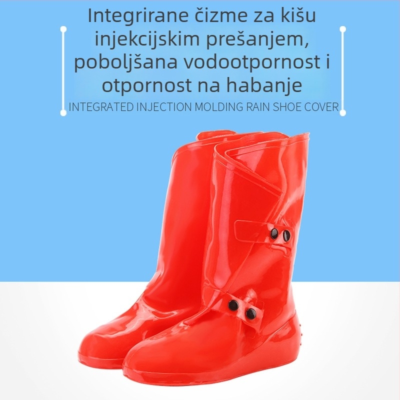 Visoki vodootporni pokrov za cipele, debelog dizajna, plastična protuklizna potplata, otporan i topao