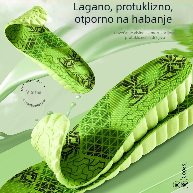 Vložak za povećanje visine za žene i muškarce – nevidljivi ljetni ulošci s apsorpcijom udara, udoban porast visine