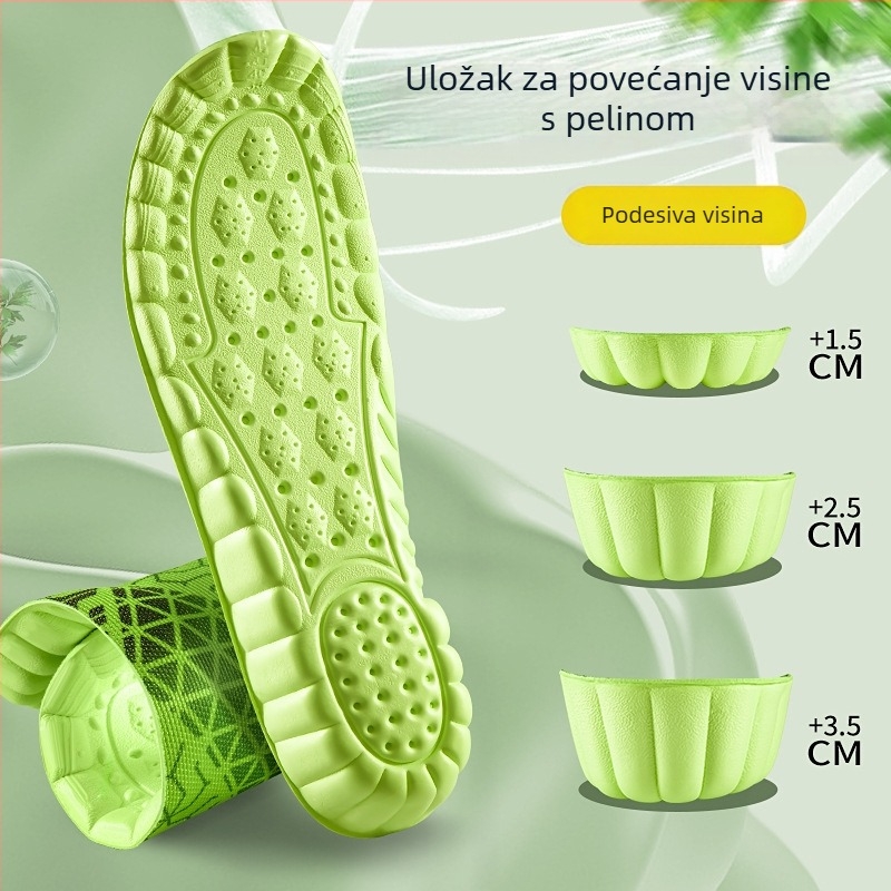 Vložak za povećanje visine za žene i muškarce – nevidljivi ljetni ulošci s apsorpcijom udara, udoban porast visine