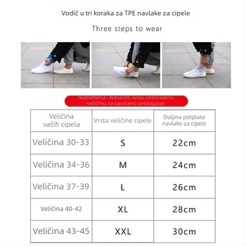 Debeli silikonski pokrivači za kišne cipele, protuklizni, otporni na habanje, vodootporni za odrasle (muškarce i žene)