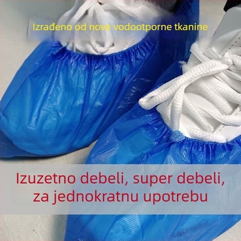 Debljane jednokratne navlake za cipele od CPE-a, vodootporne i otporne na habanje, protuklizne kućne plastične navlake za stopala, jednake veličine