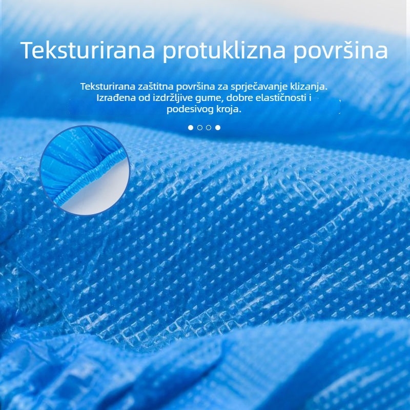 Debljane jednokratne navlake za cipele od CPE-a, vodootporne i otporne na habanje, protuklizne kućne plastične navlake za stopala, jednake veličine