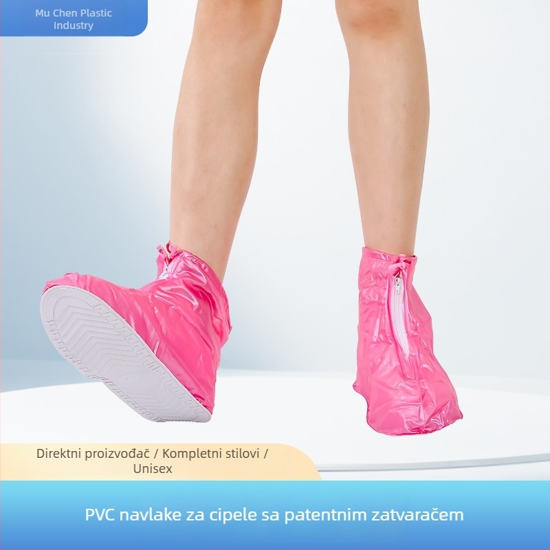 PVC navlake za cipele sa zipom, vodootporne, otporne na habanje, višekratno upotrebljive, za muškarce i žene, vanjski putnički stil