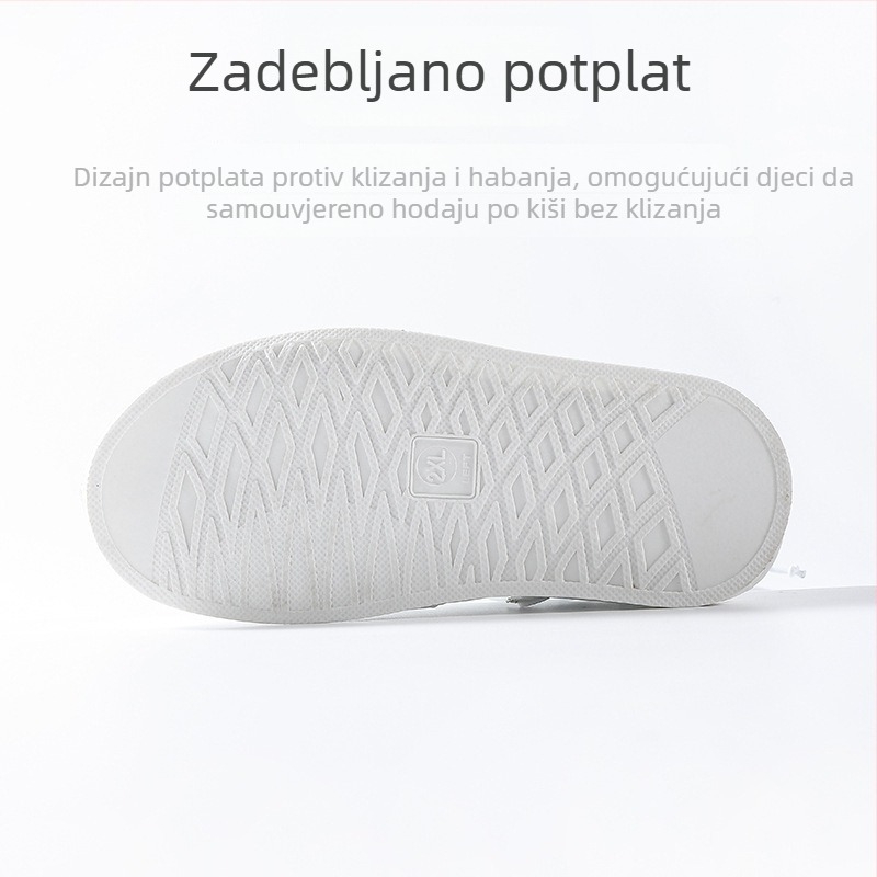 Dječje kišne navlake za cipele, debele, protuklizne, otporne na habanje, vodootporne, prijenosne za vanjska putovanja