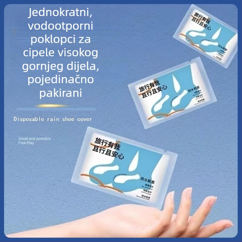 Jednokratni dugi vodootporni navlaci za obuve za odrasle, za vanjsku upotrebu