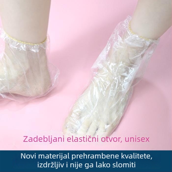 Jednokratna debela vodootporna plastična zaštita stopala za exfolijaciju i namakanje stopala