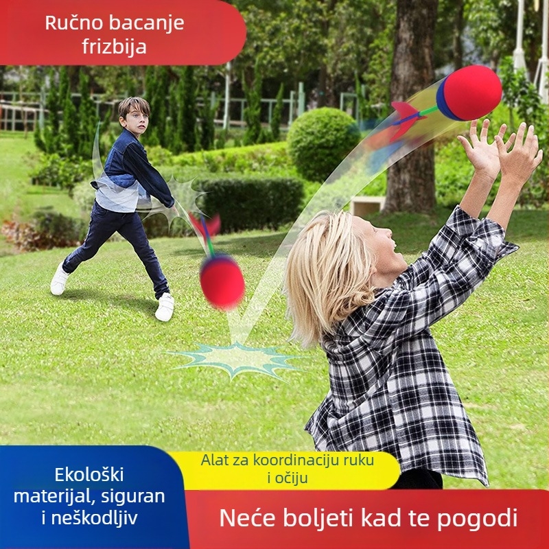 Dječja vanjska igra: set darts za ručno bacanje i dvostruka igra hvatanja lopte za dva igrača (unutra i van)