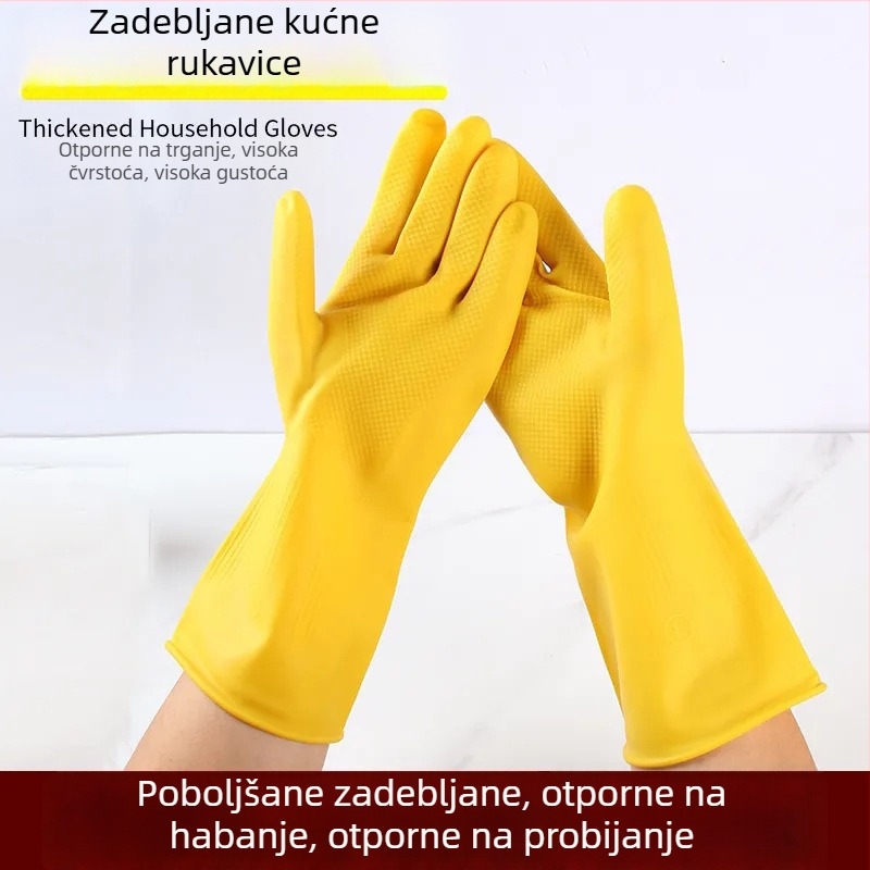 Ženske rukavice za pranje posuđa, izdržljive, vodootporne kuhinjske rukavice za čišćenje i pranje