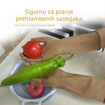 Debele latex rukavice za pranje posuđa, vodootporne kuhinjske rukavice, izdržljive gumene rukavice za kućanske poslove