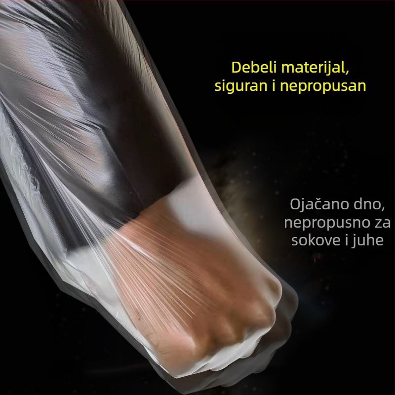 Jednokratne debele bijele vrećice za smeće, male veličine, za hotelske sobe i kućnu upotrebu, izdržljive