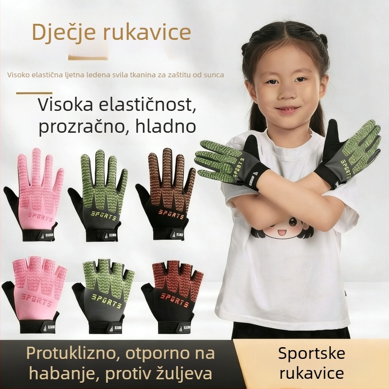 Dječje lagane ljetne rukavice za biciklizam za vanjske treninge, unisex, protuklizne
