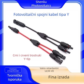 Y-tip fotonaponski kabel s konektorima 2-u-1 i 3-u-1