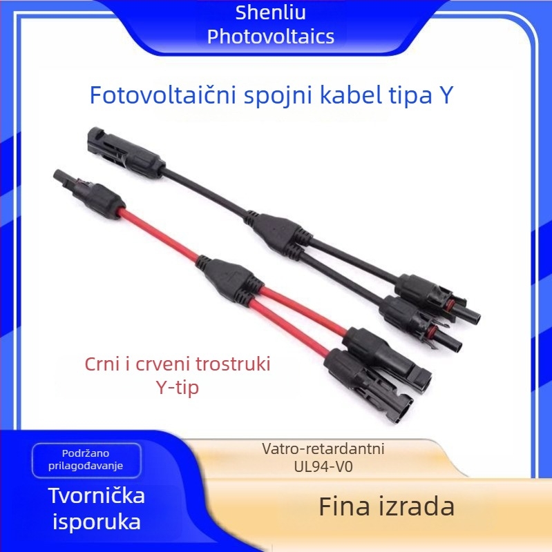 Y-tip fotonaponski kabel s konektorima 2-u-1 i 3-u-1