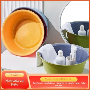 Mat plastična posuda za pranje, set od 3 komada (veliki, srednji, mali), dvobojnog dizajna, za kućnu upotrebu