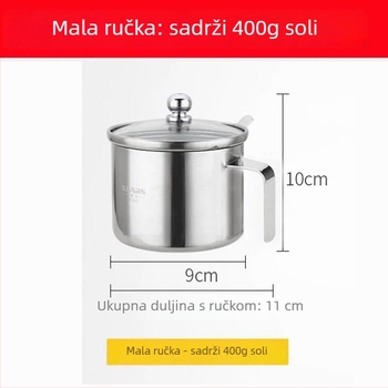 Set posuda za začine od 304 nehrđajućeg čelika za kuhinju s ručkom